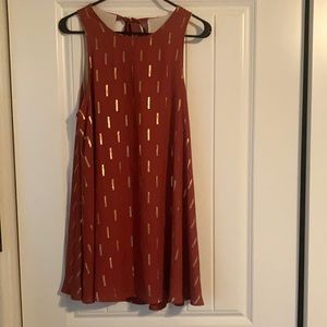 Burnt orange dress from lulus, never worn